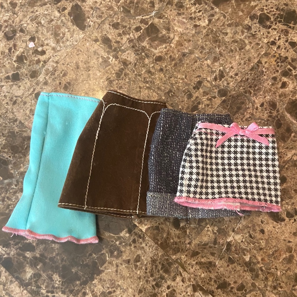 4 Pairs of Barbie Skirts